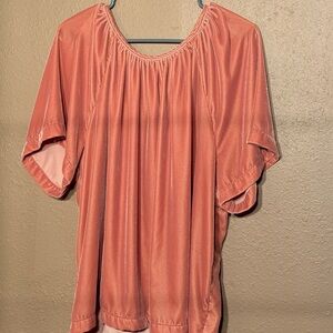 Coral Short Sleeve Blouse